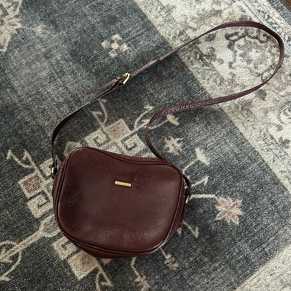 Vintage Albert Nipon Burgundy crossbody